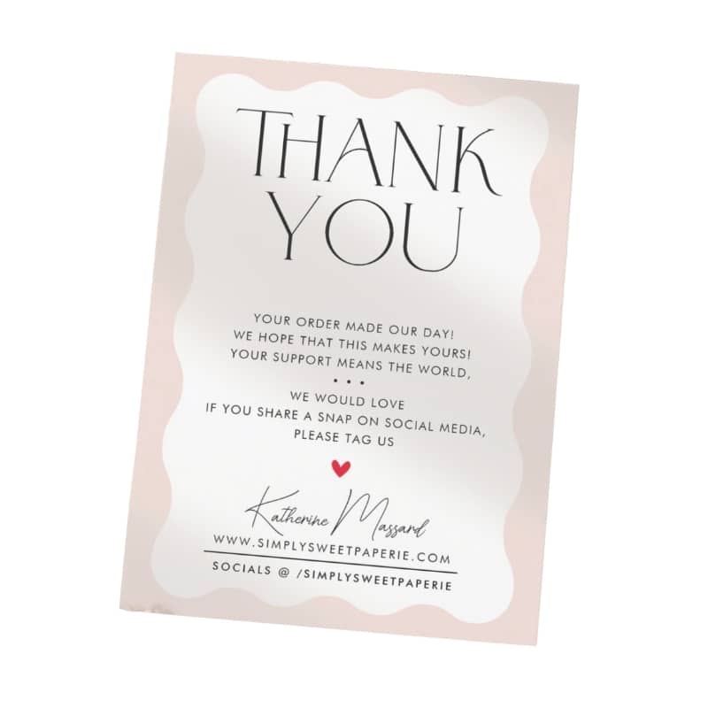High quality custom business thank you cards view 4