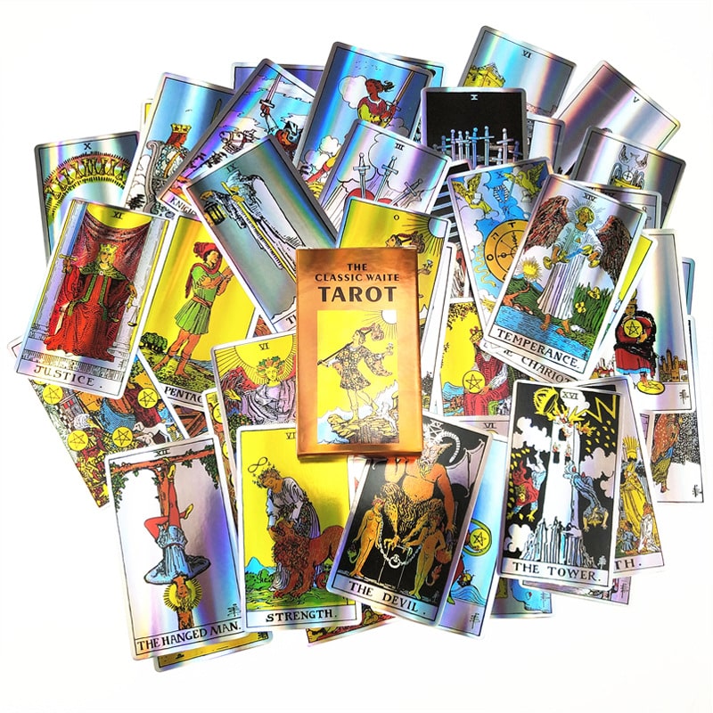 Holographic Tarot Laser Card printing view 2
