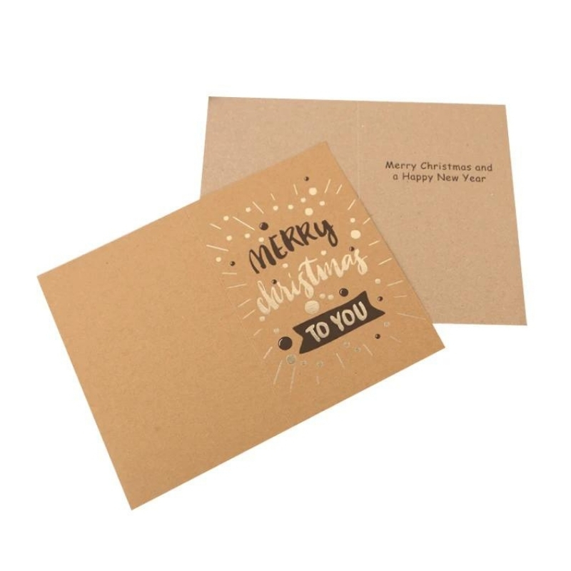Kraft Paper Christmas Card — custom card printing