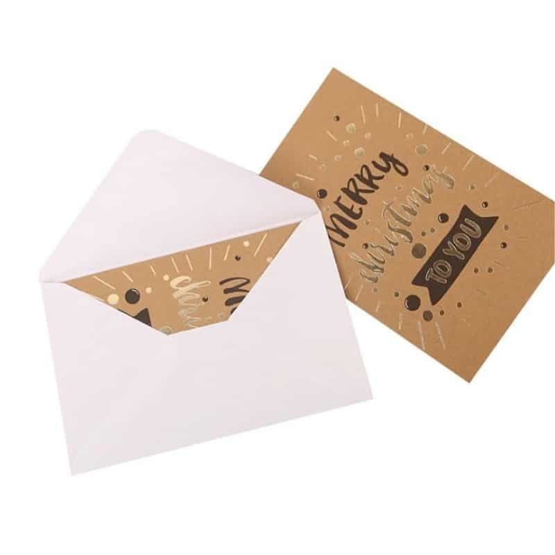 Kraft Paper Christmas Card view 2