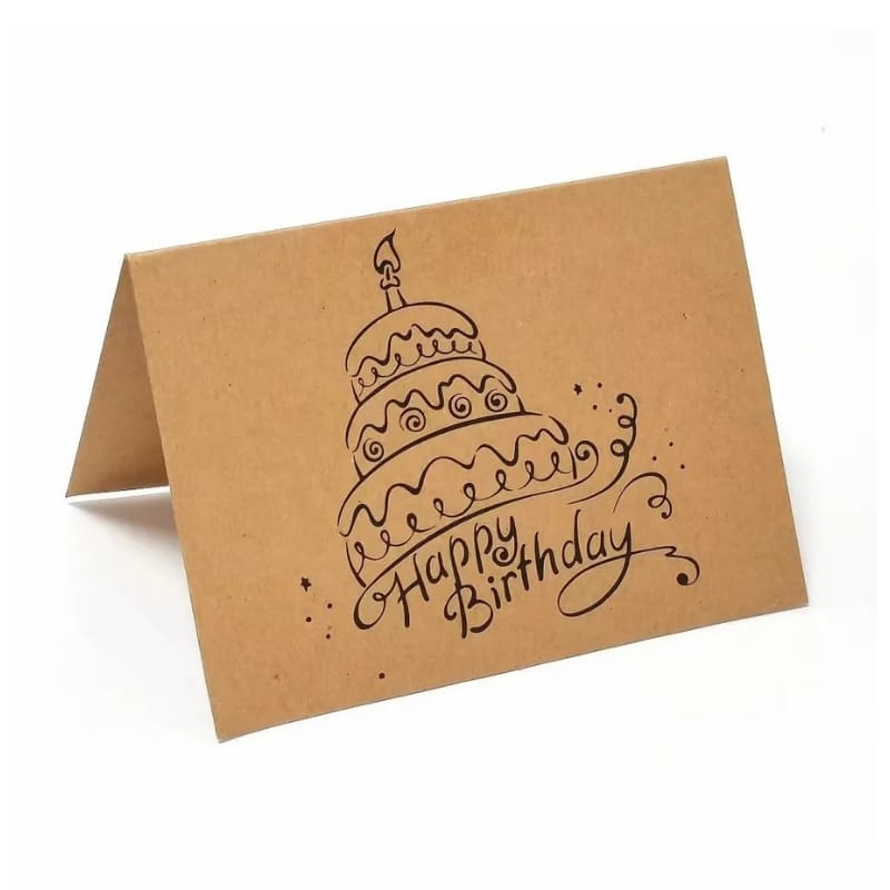 Kraft birthday cards view 3