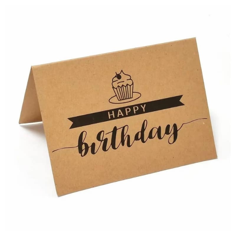 Kraft birthday cards view 4