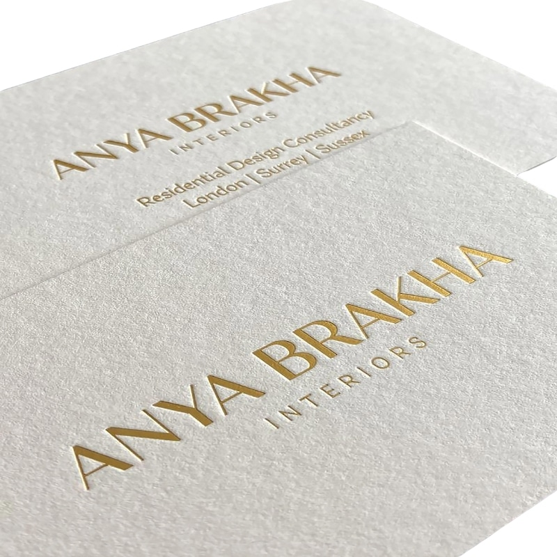 Luxury Custom Paper embossing Cards view 2