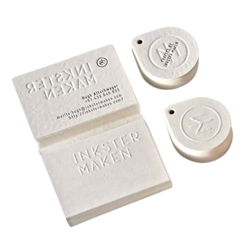 Luxury Custom Paper embossing Cards view 4