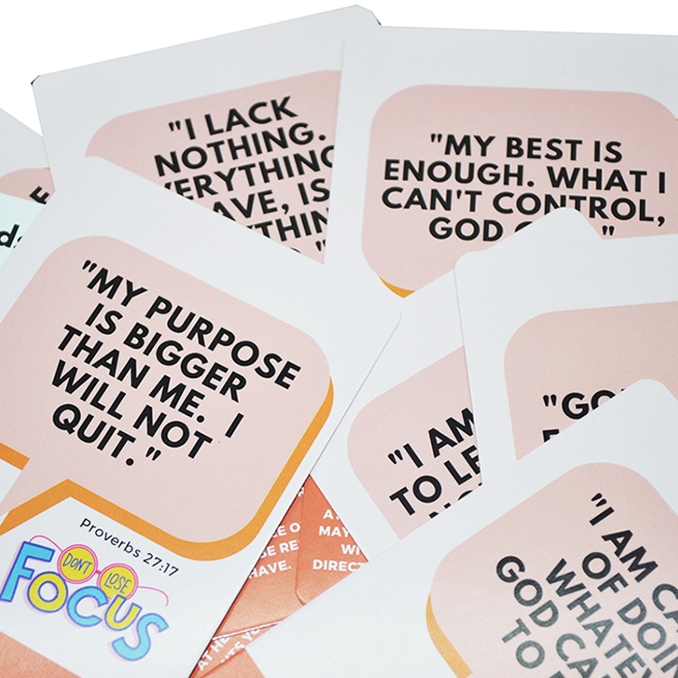 OEM 52 Inspirational Motivational Mindfulness Affirmation Cards view 4
