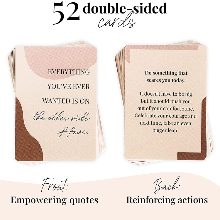 OEM 52 Inspirational Motivational Positive Affirmation Cards view 3
