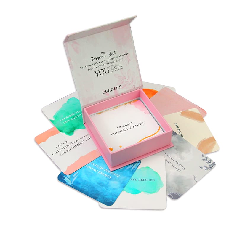 OEM Daily Mindful Affirmation Cards Deck — custom card printing