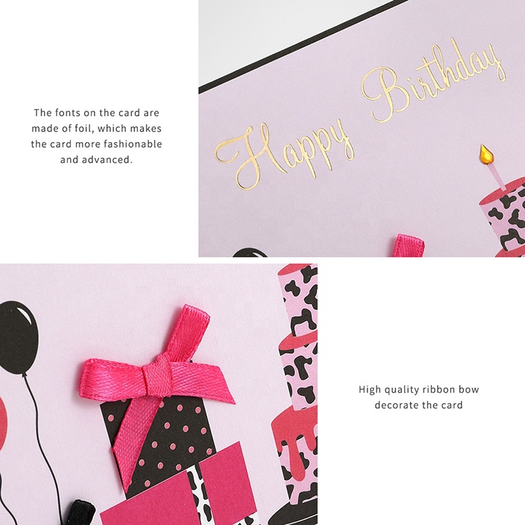 OEM Girl Handmade Birthday Card view 3