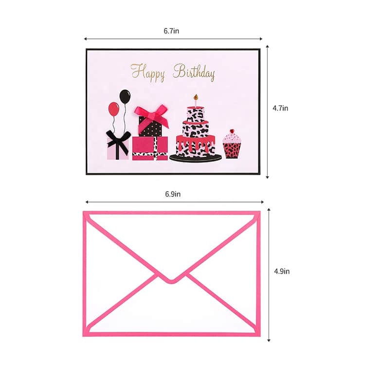 OEM Girl Handmade Birthday Card view 4