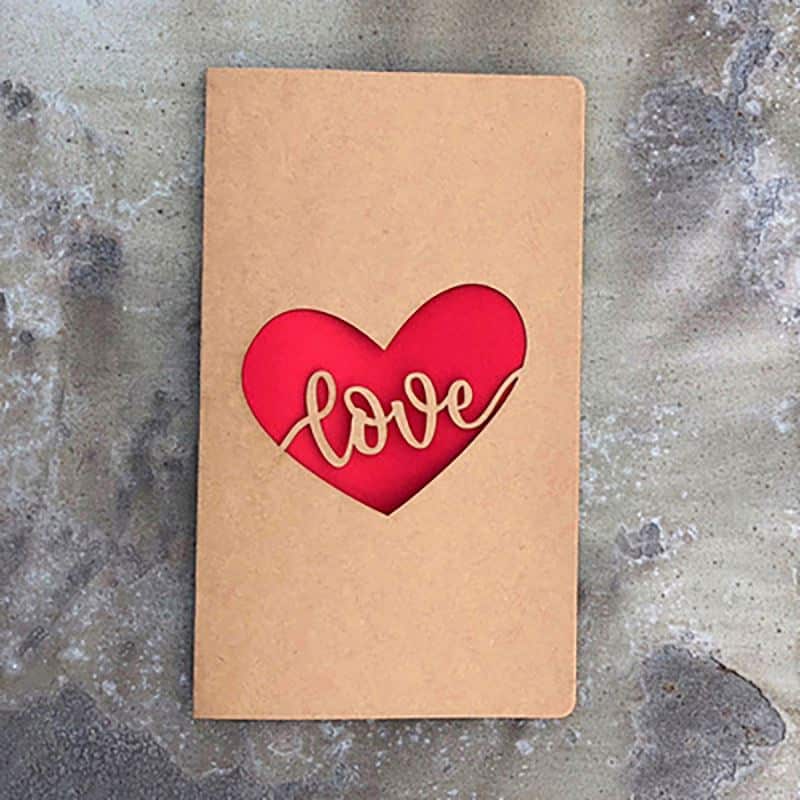 OEM Laser Cut Kraft Paper Invitation Card view 4