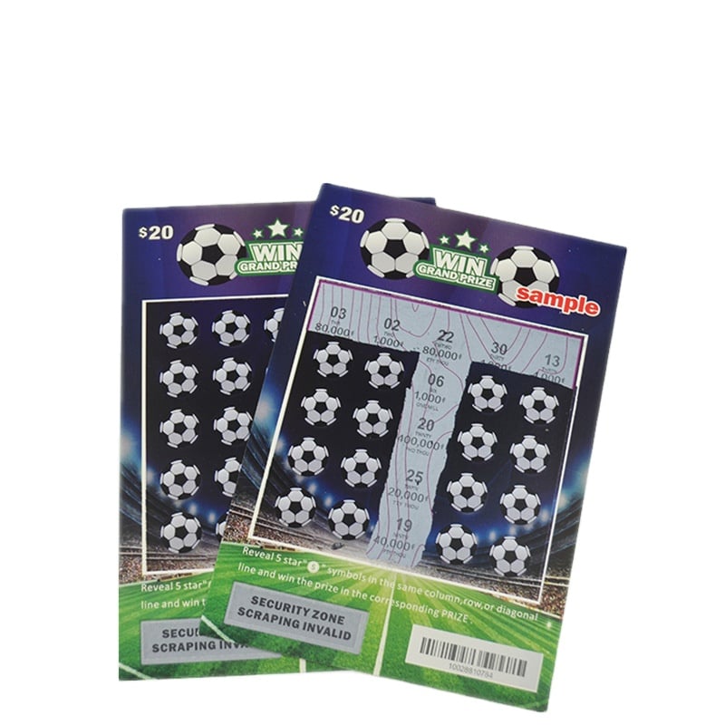 OEM Lottery Scratch Tickets Card — custom card printing