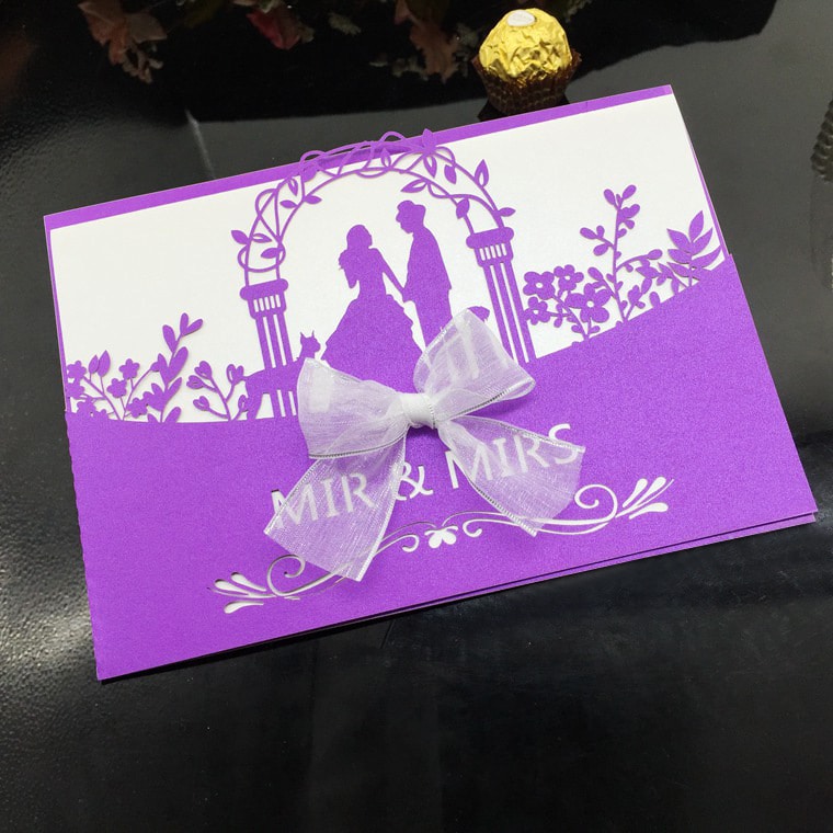 OEM Paper Wedding Invitation Card view 4