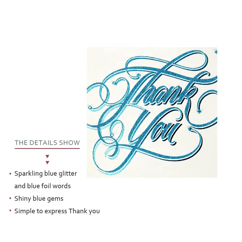OEM Trendy Letter Thank You Card view 2
