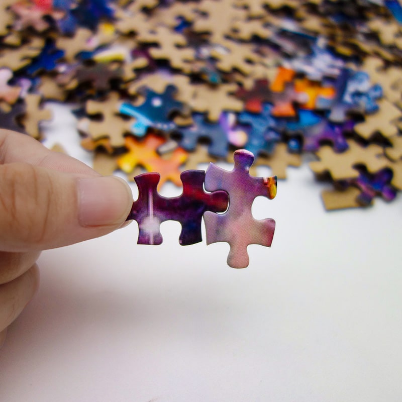 OEM cardboard jigsaw puzzle view 3