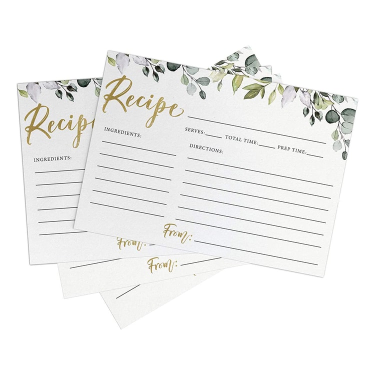 OEM easy Write Whiskey Recipe Card — custom card printing