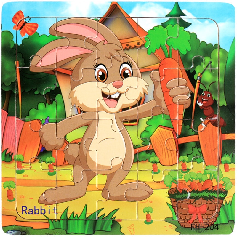 OEM kids cartoon animal jigsaw puzzle view 4