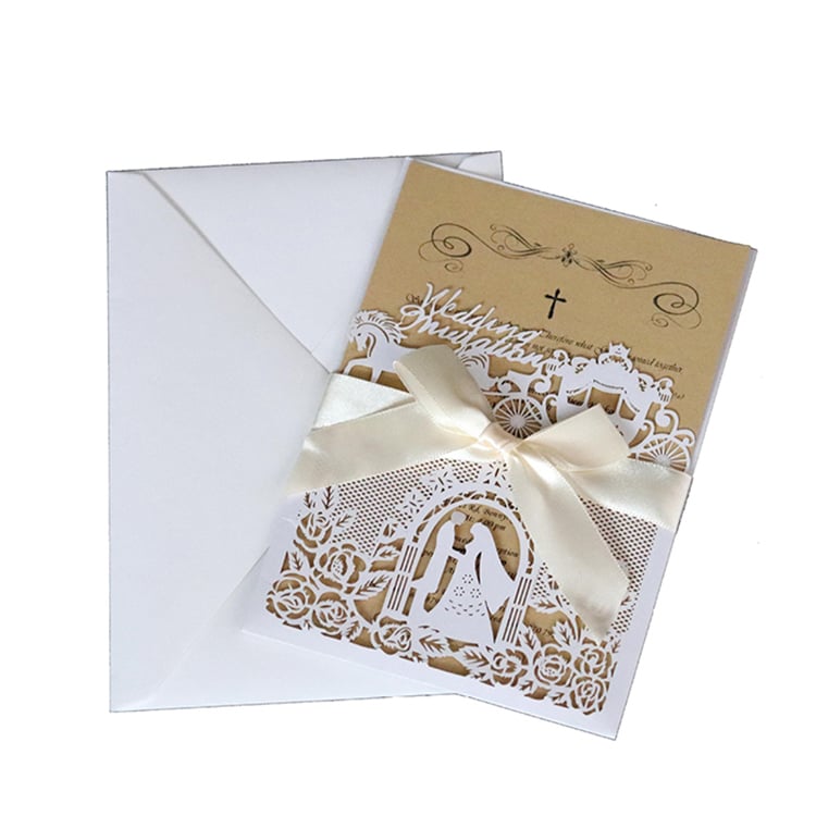 OEM wedding invitation card and envelope — custom card printing