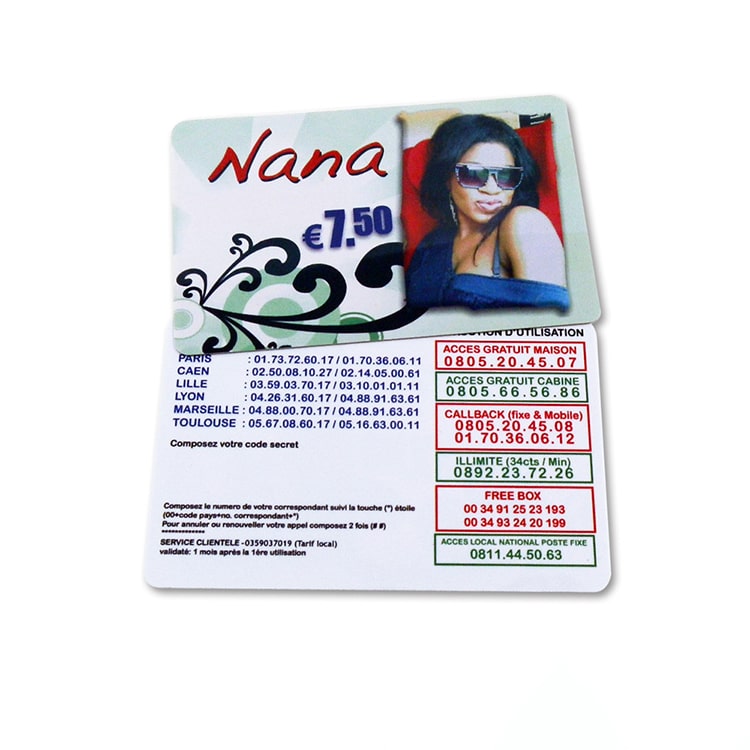 Offset Printing Scratch Code Recharge Cards view 4