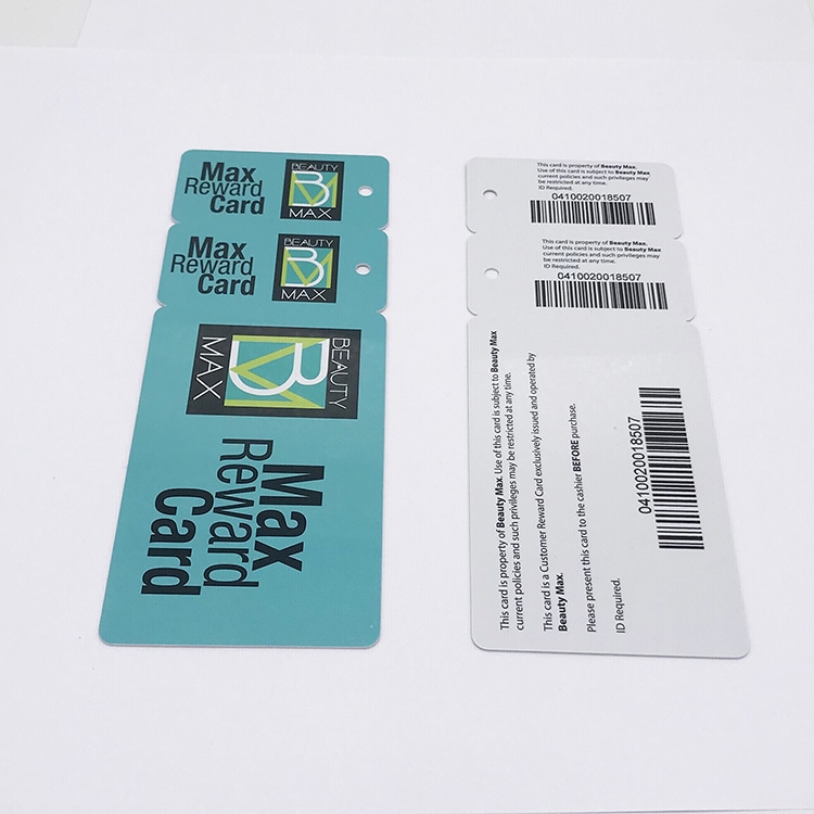 PLASTIC COMBO CARDS with key tags view 4