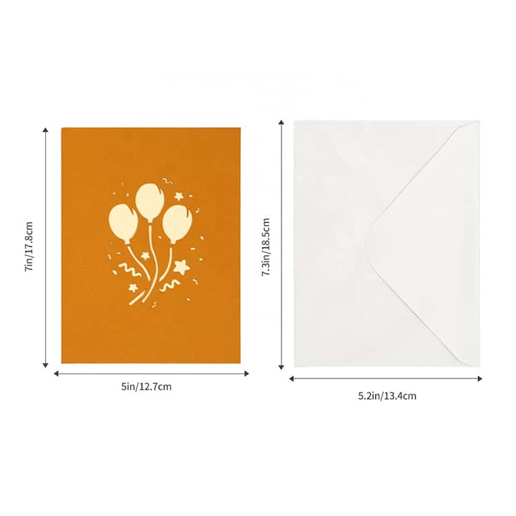 Personalised 3D Pop Up Greeting Cards with Envelopes view 4