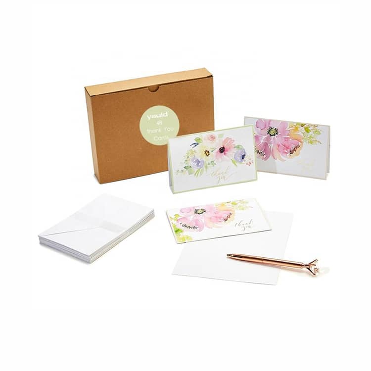 Personalised Blank Cute Thank You Cards — custom card printing