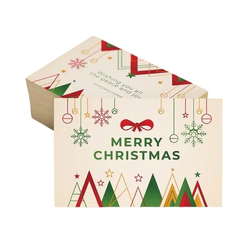 Personalised Merry Christmas cards — custom card printing