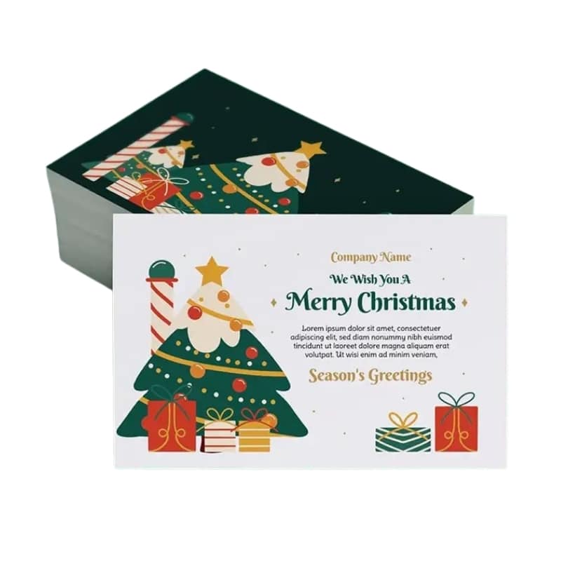 Personalised Merry Christmas cards view 4