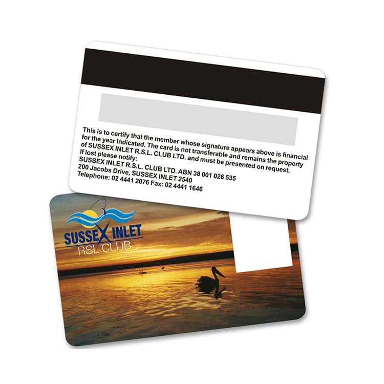 Personalised design PVC Magnetic stripe card — custom card printing