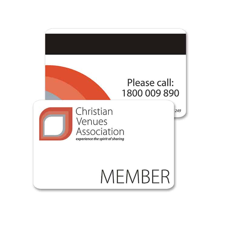 Personalised design PVC Magnetic stripe card view 2