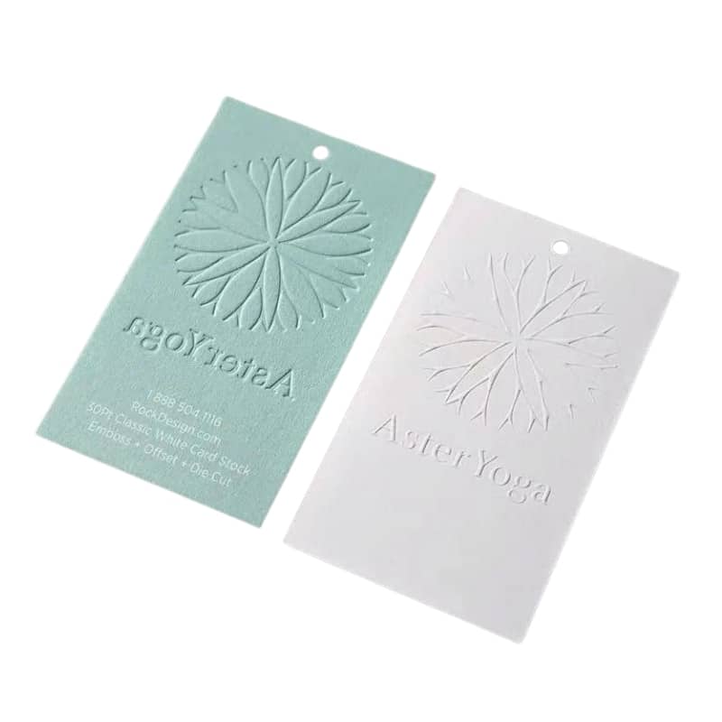 Personalized Embossed Indentation card view 4