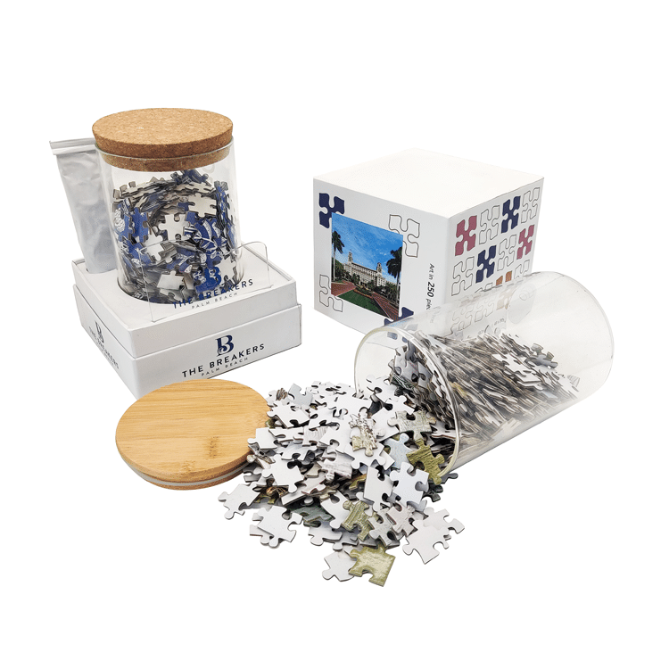 Personalized Glass jar 450 800 Pieces Jigsaw Puzzle — custom card printing
