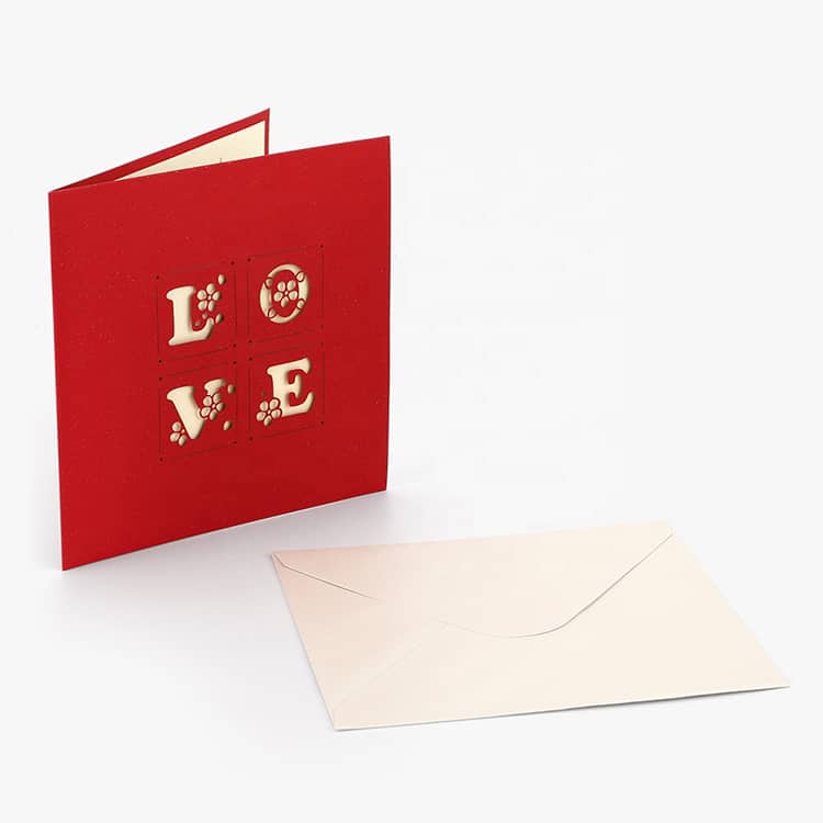 Personalized Laser Cut 3D Pop Up Greeting Cards view 2