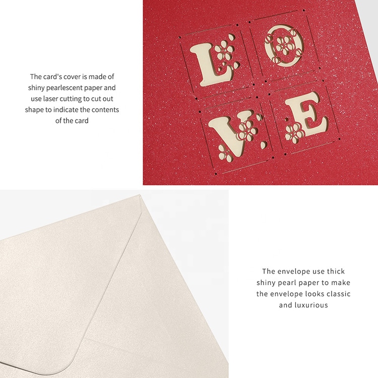 Personalized Laser Cut 3D Pop Up Greeting Cards view 3