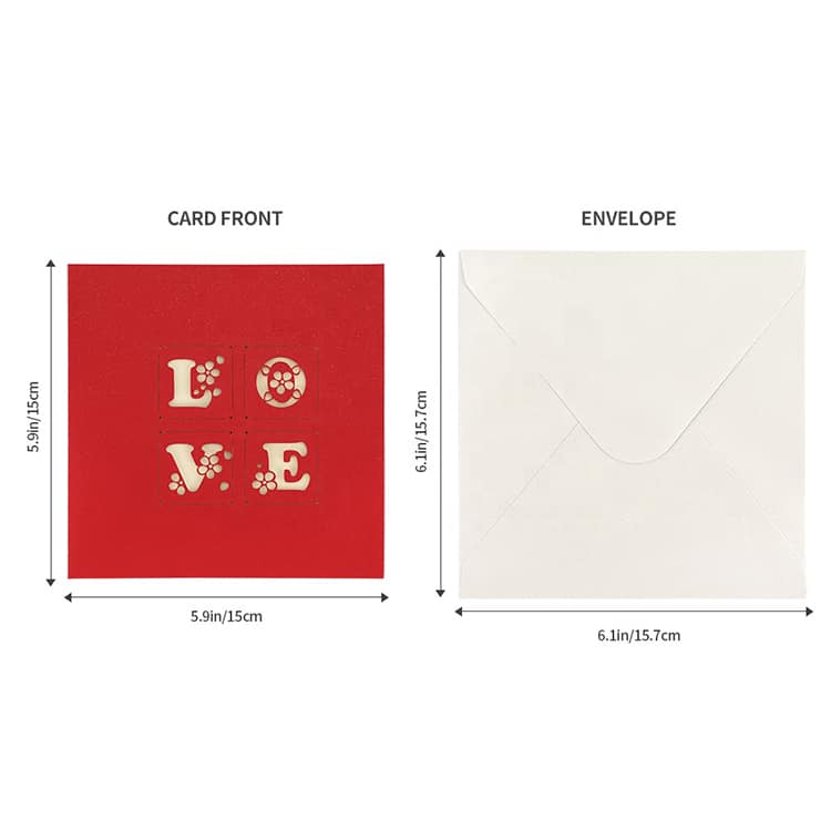 Personalized Laser Cut 3D Pop Up Greeting Cards view 4