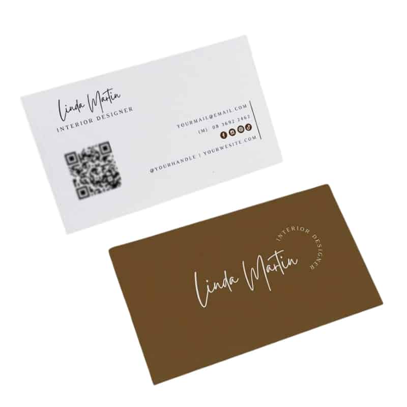 Personalized business card view 2