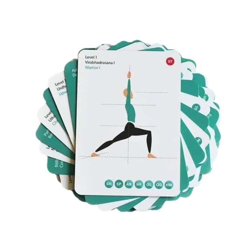 Personalized printed fitness yoga pose card — custom card printing