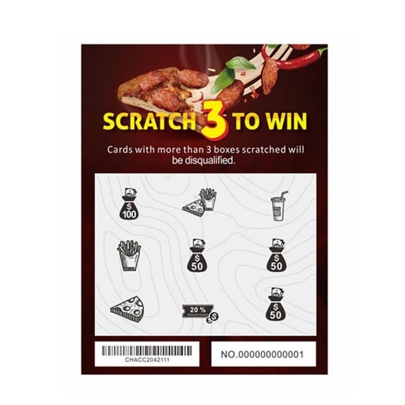 Personalized scratch card printing view 3