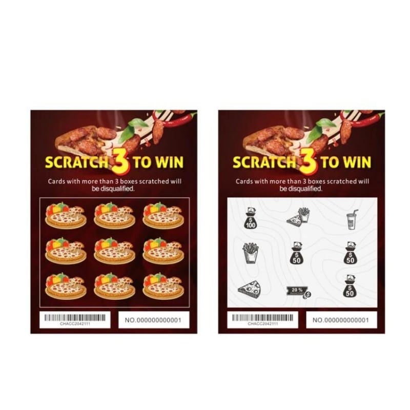 Personalized scratch card printing view 4