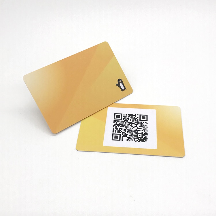 Plastic QR code card for payment sign plate view 3