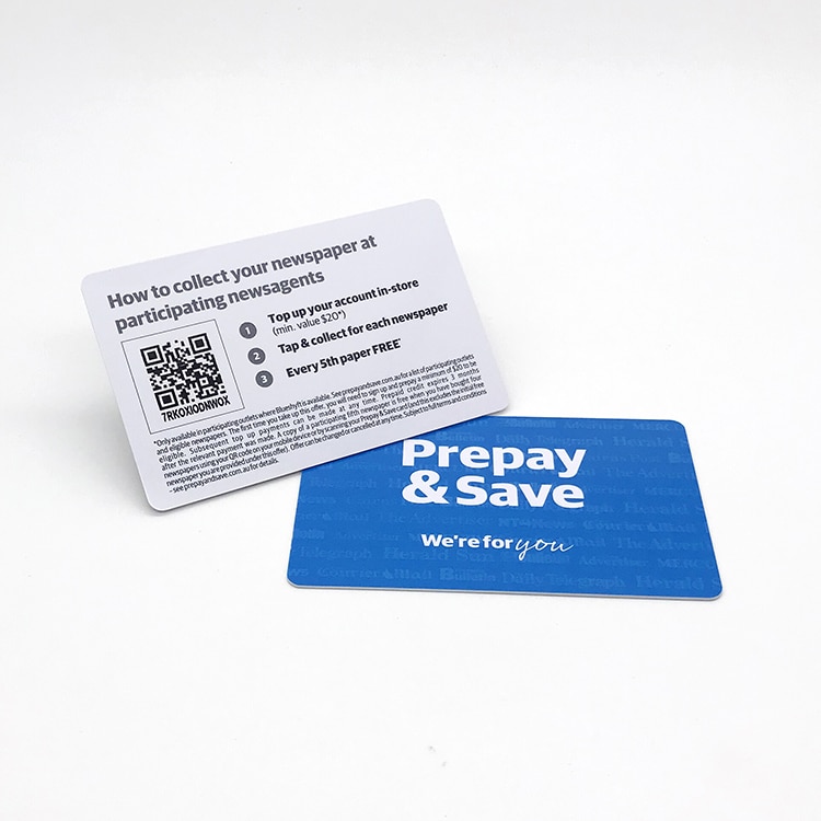 Plastic QR code card for payment sign plate view 4