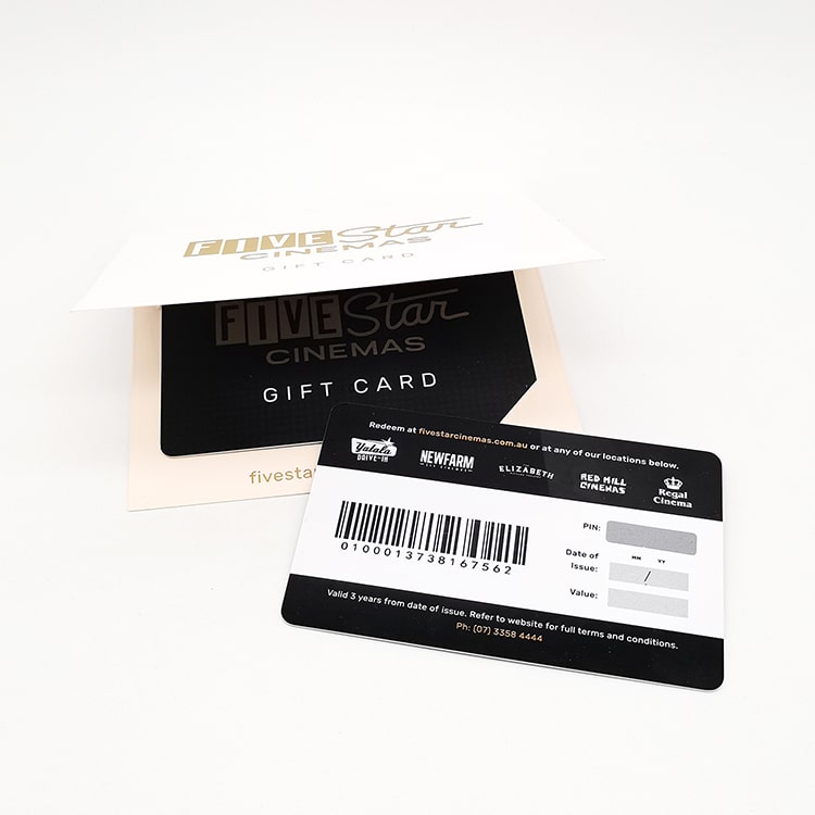 Plastic card with barcode printing view 4