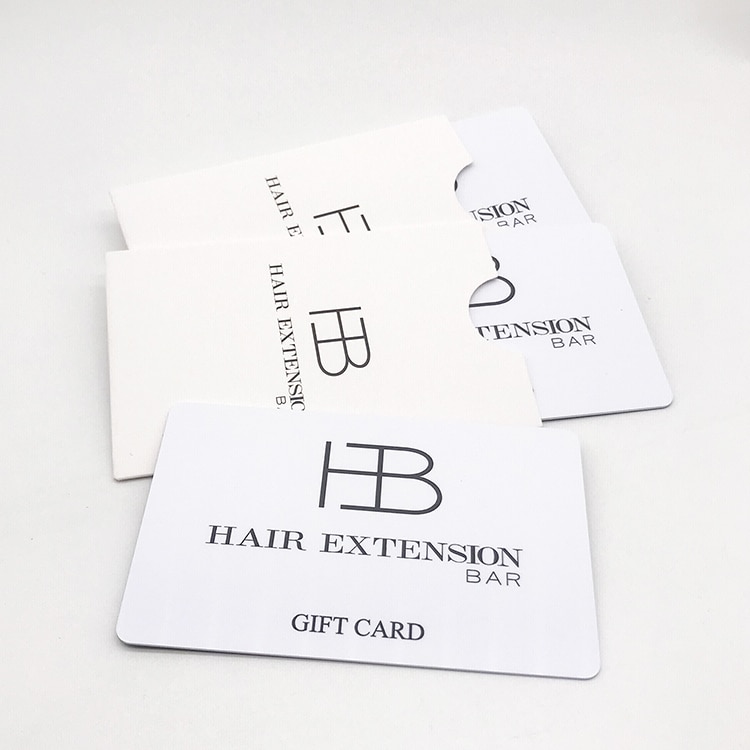 Plastic voucher gift card printing view 3