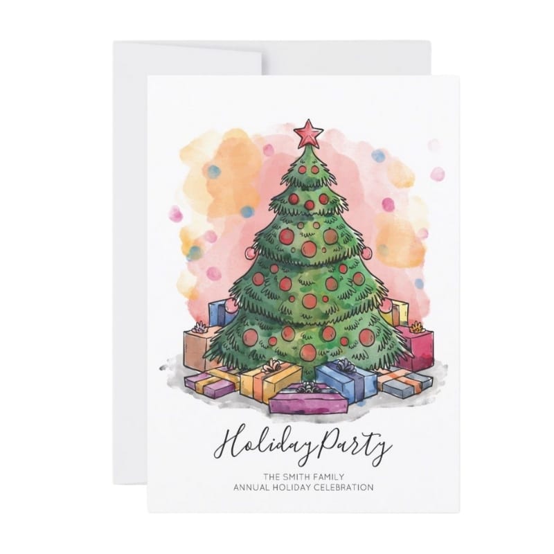 Print personalized Merry Christmas cards view 2