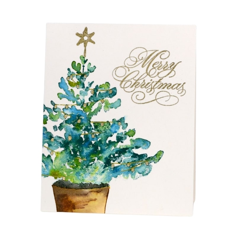 Print personalized Merry Christmas cards view 3