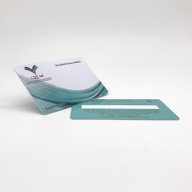 Printable Plastic Motor insurance card view 4