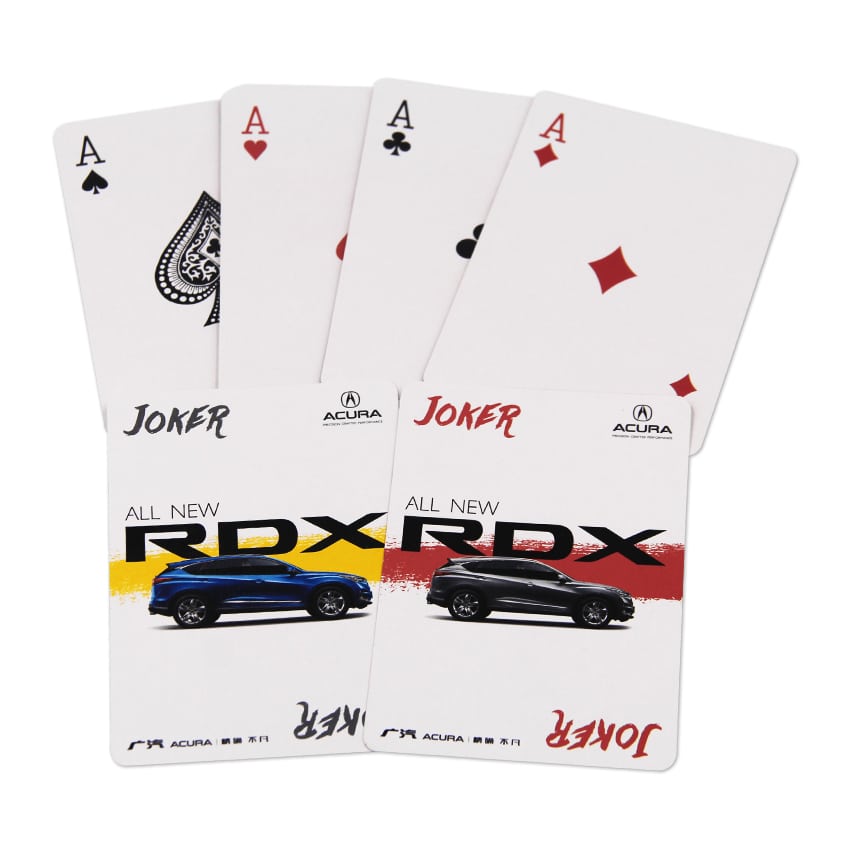 Printed Advertising Poker With Box — custom card printing
