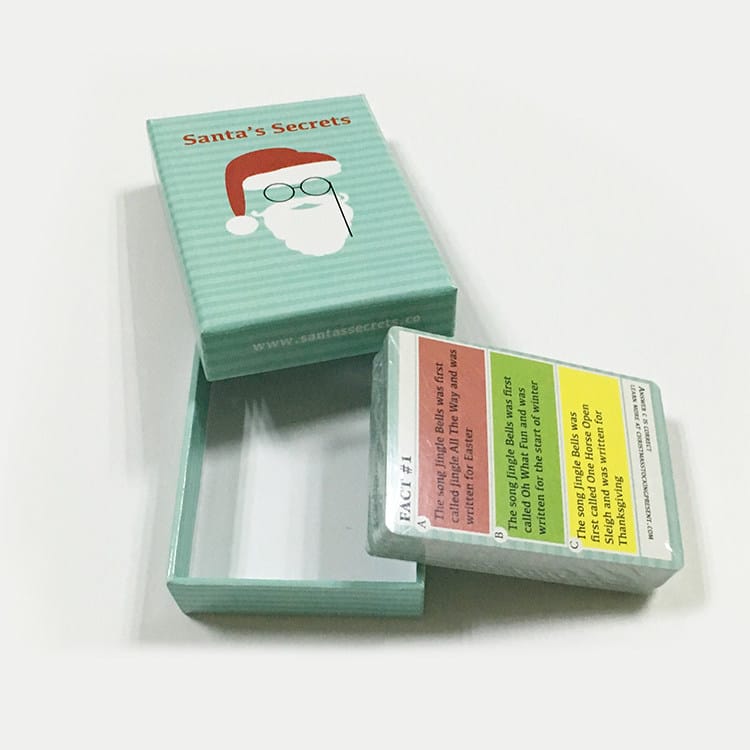 Printed Christmas card games view 3