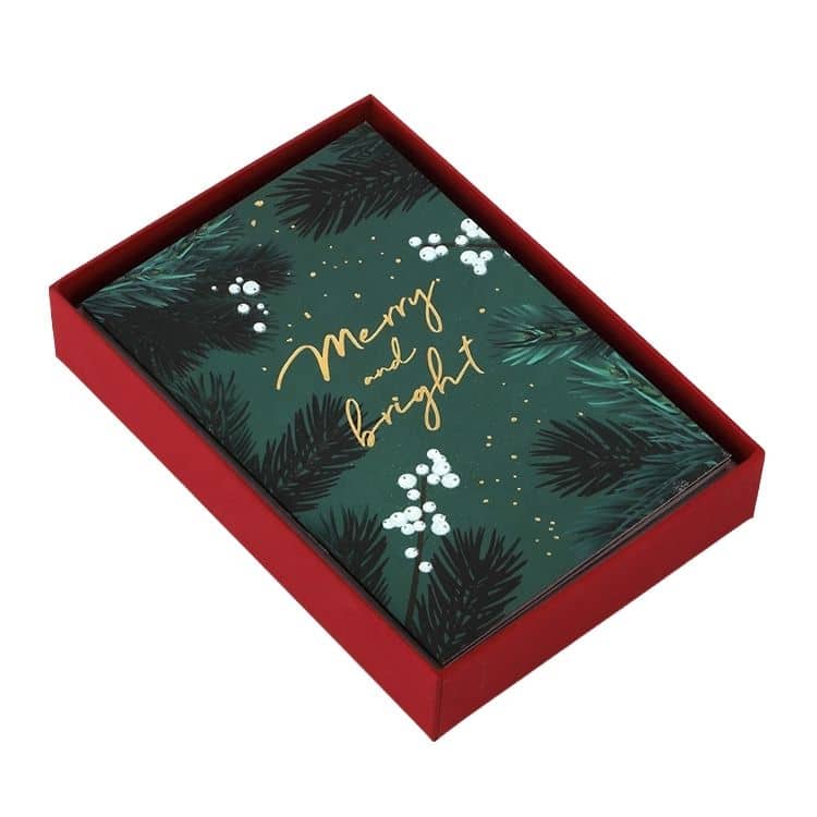 Printed Gold Foil Christmas Greeting cards — custom card printing