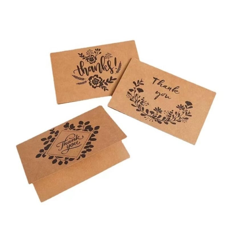 Printed birthday cards on kraft paper view 4