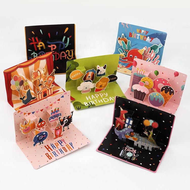 Printing Animal 3D Pop Up Greeting Card view 2